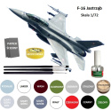 Model samolotu do sklejania F-16 Jastrząb, polska wersja + farby .... ZESTAW