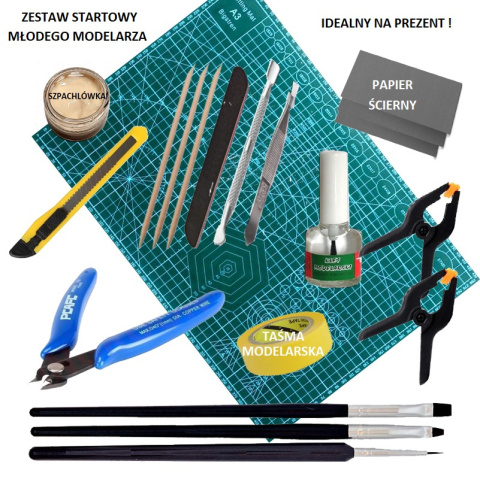 ZESTAW STARTOWY NARZĘDZI I PRZYBORÓW MODELARSKICH ZESTAW STARTOWY NARZĘDZI I PRZYBORÓW MODELARSKICH