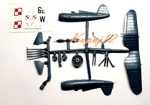 2 modele samolotów Lotnictwa Polskiego z II Wojny Światowej: RWD-14b Czapla oraz PZL P.11c + farby ...... 2 modele samolotów Lotnictwa Polskiego z II Wojny Światowej: RWD-14b Czapla oraz PZL P.11c + farby ......
