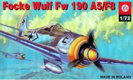 MODEL samolotu FOCKE WULF FW 190 A5 Zestaw II: farby, lakier, klej, pędzle