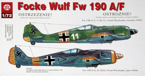 MODEL samolotu FOCKE WULF FW 190 A5 Zestaw II: farby, lakier, klej, pędzle MODEL samolotu FOCKE WULF FW 190 A5 Zestaw II: farby, lakier, klej, pędzle