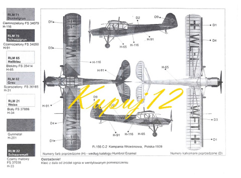 Model samolotu Freseler Fi.156 Storch Zestaw: farby, klej, lakier Model samolotu Freseler Fi.156 Storch Zestaw: farby, klej, lakier