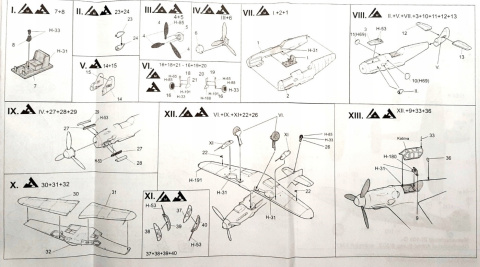 MODEL samolotu MESSERSCHMITT Bf 109 G-6 Zestaw III: mata, klej, narzędzia MODEL samolotu MESSERSCHMITT Bf 109 G-6 Zestaw III: mata, klej, narzędzia
