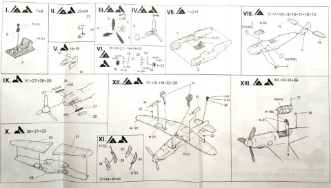 MODEL samolotu FOCKE WULF FW 190 A5 Zestaw III: farby, klej, narzędzia MODEL samolotu FOCKE WULF FW 190 A5 Zestaw III: farby, klej, narzędzia