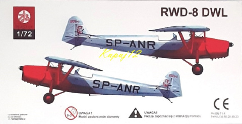 Model samolotu RWD 8 DWL Zestaw: podkład, farby, lakier, wash Model samolotu RWD 8 DWL Zestaw: podkład, farby, lakier, wash