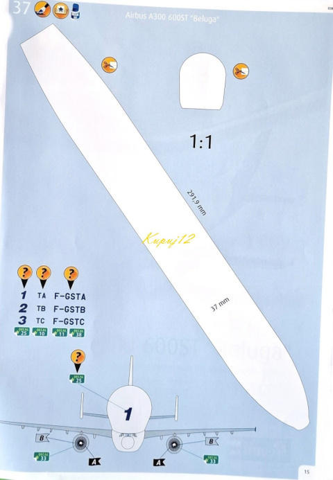 PLASTIKOWY MODEL SAMOLOTU Airbus A300-600 ST Beluga SKALA 1:144 ZESTAW++ PLASTIKOWY MODEL SAMOLOTU Airbus A300-600 ST Beluga SKALA 1:144 ZESTAW++