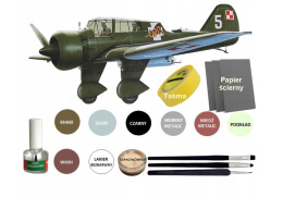 MODEL do sklejania samolotu PZL 23B KARAŚ Zestaw II farby, lakier, klej