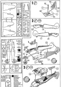 Plastikowy model samolotu Hawker Hurricane Mk. IIC + podkład + farbki + lakier bezbarwny + Wash do imitacji zabrudzeń