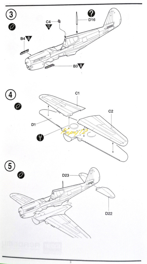 Plastikowy model samolotu do sklejania P-40E Zestaw: farby, klej, lakier Plastikowy model samolotu do sklejania P-40E Zestaw: farby, klej, lakier