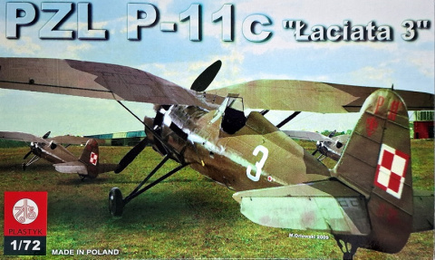 Plastikowy model samolotu PZL 11-c Łaciata 3 Zestaw: podkład, farby, lakier Plastikowy model samolotu PZL 11-c Łaciata 3 Zestaw: podkład, farby, lakier
