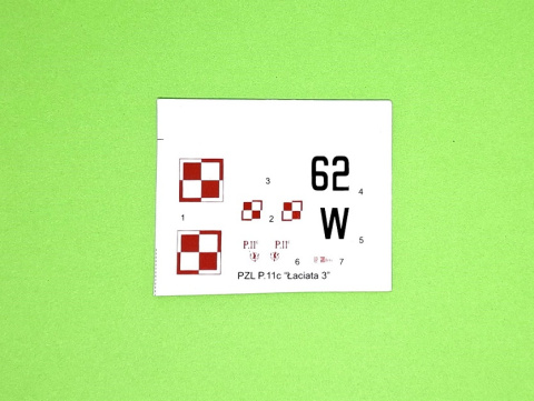 Plastikowy model samolotu PZL 11-c Łaciata 3 Zestaw: podkład, farby, lakier Plastikowy model samolotu PZL 11-c Łaciata 3 Zestaw: podkład, farby, lakier