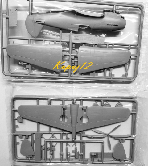 Model Samolotu Curtiss P-40 Warhawk + podkład, farby, lakier, wash, klej, pędzelki, szpachlówka, taśma maskująca Model Samolotu Curtiss P-40 Warhawk + podkład, farby, lakier, wash, klej, pędzelki, szpachlówka, taśma maskująca