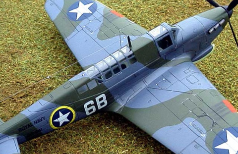 Model plastikowy samolotu z II Wojny ŚwiatowejFairey Fulmar + farba podkładowa + farbki + lakier bezbarwny + wash do imitacji... Model plastikowy samolotu z II Wojny ŚwiatowejFairey Fulmar + farba podkładowa + farbki + lakier bezbarwny + wash do imitacji...