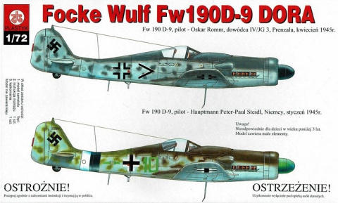 Model samolotu do sklejania Focke Wulf FW 190 + podkład, farbki, lakier, szpachlówka, wasch, taśma modelarska Model samolotu do sklejania Focke Wulf FW 190 + podkład, farbki, lakier, szpachlówka, wasch, taśma modelarska