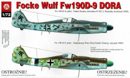Model samolotu do sklejania Focke Wulf FW 190 + podkład, farbki, lakier, szpachlówka, wasch, taśma modelarska