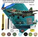 MODEL samolotu do sklejania Suchoj Su-25K + mata modelarska, podkład, farby, klej, pędzle modelarskie, taśma.....