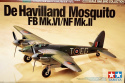 Model Bombowca Mosquito w skali 1/72 + klej, pędzeli, podkład, farbki, lakier, narzędzia .......................