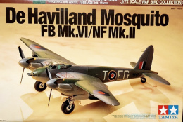 Model Bombowca Mosquito w skali 1/72 + klej, pędzeli, podkład, farbki, lakier, narzędzia .......................