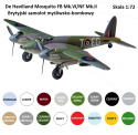 PLASTIKOWY MODEL samolotu De Havilland Mosquito FB Mk.VI + zestaw farb....