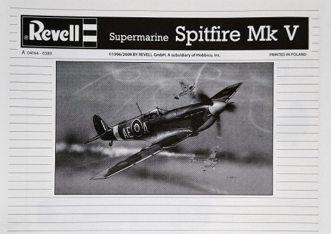 Model Samolotu do sklejania SPITFIRE Mk V Zestaw: podkład, farby, lakier Model Samolotu do sklejania SPITFIRE Mk V Zestaw: podkład, farby, lakier