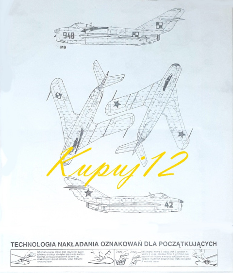 Model do sklejania MIG-17 Fresco. Polskie malowanie Zestaw: farby, lakier Model do sklejania MIG-17 Fresco. Polskie malowanie Zestaw: farby, lakier