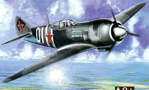 Model samolotu LAVOCKIN LA-5FN + podkład, lakier, farby, wash, klej, pędzelki, szpachlówka, taśma maskująca Model samolotu LAVOCKIN LA-5FN + podkład, lakier, farby, wash, klej, pędzelki, szpachlówka, taśma maskująca