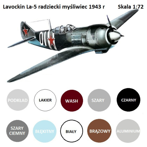 MODEL plastikowego samolotu do sklejania Lavockin LA-5 + dodatki , farby modelarskie, klej modelarski, zestaw MODEL plastikowego samolotu do sklejania Lavockin LA-5 + dodatki , farby modelarskie, klej modelarski, zestaw