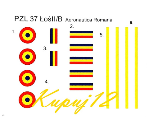 Model samolotu ŁOŚ Lotnictwo rumuńskie Zestaw: podkład, lakier, farby, wash Model samolotu ŁOŚ Lotnictwo rumuńskie Zestaw: podkład, lakier, farby, wash
