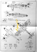 Model samolotu Messerschmitt 109 G-10 Zestaw:farbki, klej, pędzelki, lakier