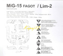 Model samolotu MiG-15 Fagot. Zestaw: podkład, farby, lakier klej, pędzelki