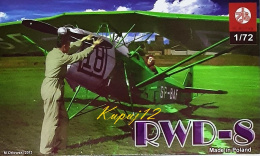 Model samolotu RWD-8 Zestaw: podkład, farby, lakier, wash