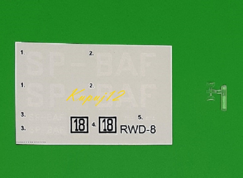 Model samolotu RWD-8 Zestaw: podkład, farby, lakier, wash Model samolotu RWD-8 Zestaw: podkład, farby, lakier, wash
