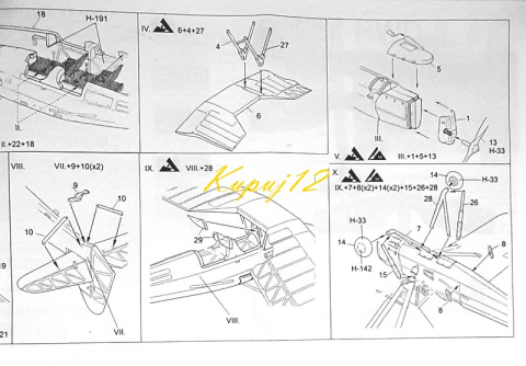Model samolotu RWD-8 Zestaw: podkład, farby, lakier, wash Model samolotu RWD-8 Zestaw: podkład, farby, lakier, wash