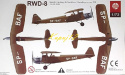 Model samolotu RWD-8 Zestaw: podkład, farby, lakier, wash