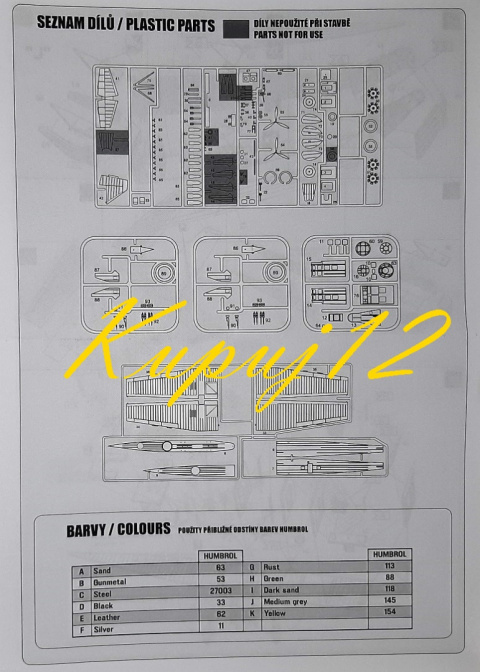 Model samolotu bombowca Bloch MB.200+ farby Model samolotu bombowca Bloch MB.200+ farby