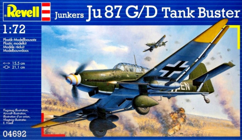 Model samolotu do sklejania Junkers Ju 87 D-3 Stuka + farby Model samolotu do sklejania Junkers Ju 87 D-3 Stuka + farby