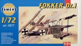 MODEL samolotu do sklejania skala 1:72 Fokker Dr.1a + farby, klej, pędzle modelarskie, podkład modelarski....