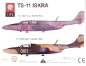 Model do sklejania samolotu TS-11 ISKRA Zestaw: podkład, farby do modelu, lakier, wash