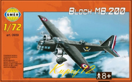 Model samolotu bombowca Bloch MB.200+ farby