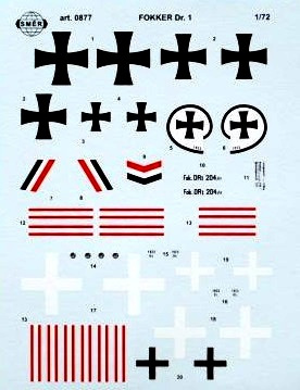 Model samolotu do sklejania Fokker Dr.1 z okresu I Wojny Światowej Model samolotu do sklejania Fokker Dr.1 z okresu I Wojny Światowej