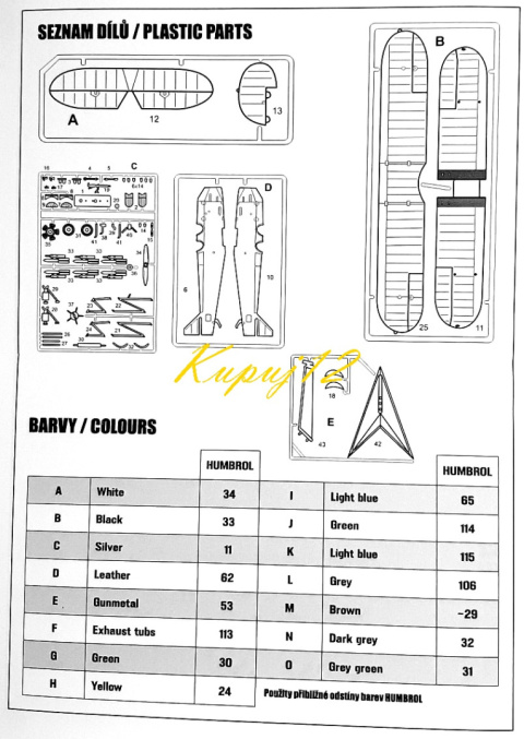Plastikowy model samolotu Polikarpov Po-2 Kukuruźnik Zestaw: podkład, farby, lakier, wash Plastikowy model samolotu Polikarpov Po-2 Kukuruźnik Zestaw: podkład, farby, lakier, wash