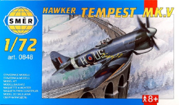 Model samolotu Hawker Tempest Mk.V + podkład, farby, lakier, wash
