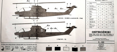 MODEL śmigłowca Bell AH-1 Cobra 1:72 + klej modelarski, farba, lakier, pędzle... ZESTAW STARTOWY DLA POCZĄTKUJĄCEGO MODELARZA MODEL śmigłowca Bell AH-1 Cobra 1:72 + klej modelarski, farba, lakier, pędzle... ZESTAW STARTOWY DLA POCZĄTKUJĄCEGO MODELARZA