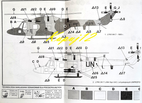Model śmigłowca BATTLEFIELD LYNX AH.7 + farby, klej, podkład, lakier, taśma modelarska, szpachlówka Model śmigłowca BATTLEFIELD LYNX AH.7 + farby, klej, podkład, lakier, taśma modelarska, szpachlówka