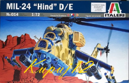 Model do sklejania Mi-24 HIND + farby, lakier, podkład, wash do imitacji zabrudzeń