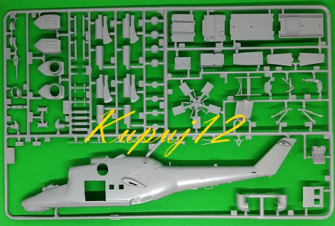 Model do sklejania Mi-24 HIND + farby, lakier, podkład, wash do imitacji zabrudzeń Model do sklejania Mi-24 HIND + farby, lakier, podkład, wash do imitacji zabrudzeń