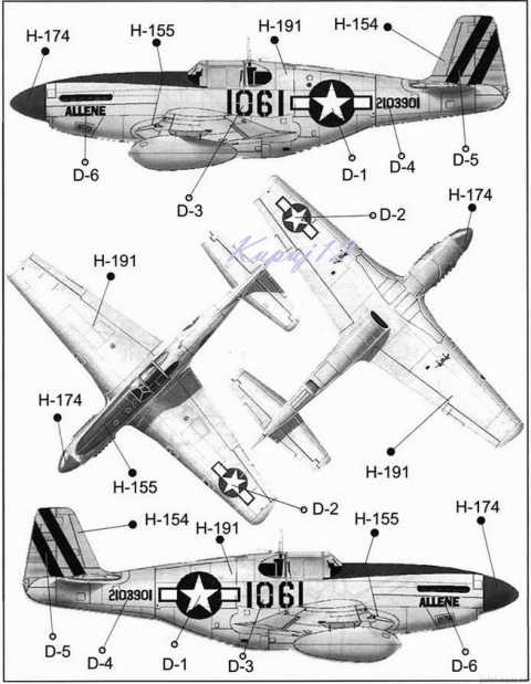 Model Samolotu P-51B MUSTANG + podkład, farby, lakier, wasch Model Samolotu P-51B MUSTANG + podkład, farby, lakier, wasch