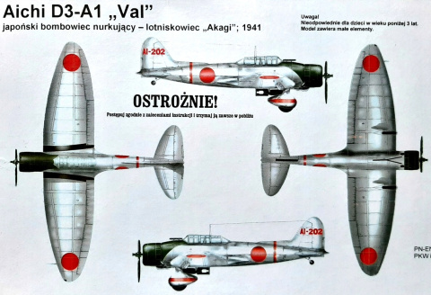 Model samolotu AICHI D3-AI Pearl Harbor + mata A3, farb, klej modelarski, pędzelki do modeli ... STARTOWY ZESTAW DLA MODELARZA Model samolotu AICHI D3-AI Pearl Harbor + mata A3, farb, klej modelarski, pędzelki do modeli ... STARTOWY ZESTAW DLA MODELARZA