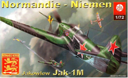 MODEL samolotu Jakowlew JAK-1M Normandie - Niemen Zestaw: podkład, farby modelarskie, lakier, klej, pędzelki, narzędzia