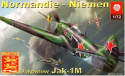 MODEL samolotu Jakowlew JAK-1M Normandie - Niemen Zestaw: podkład, farby modelarskie, lakier, klej, pędzelki